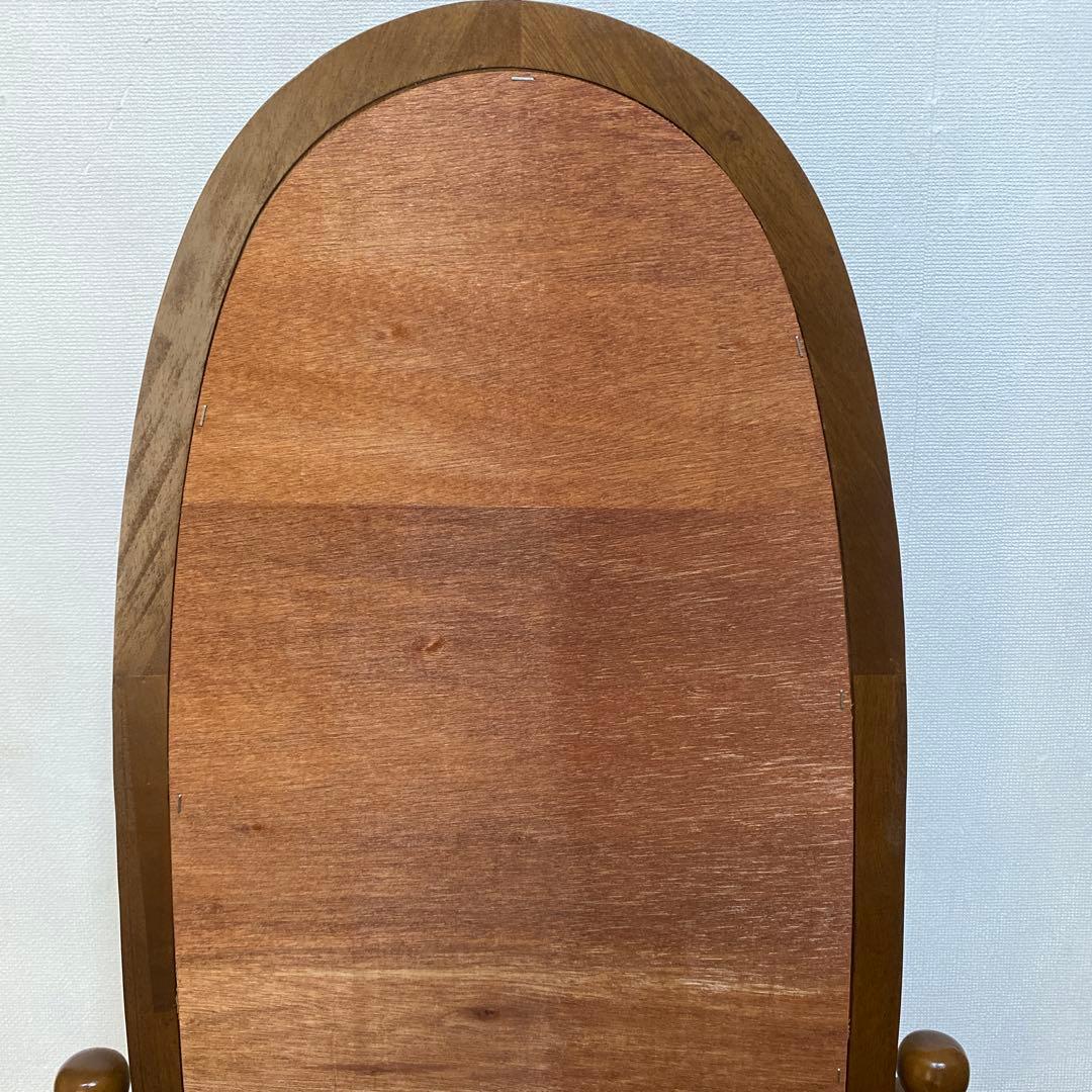 【新品/送料込み】クラシック 木製スタンドミラー 脚付き 姿見