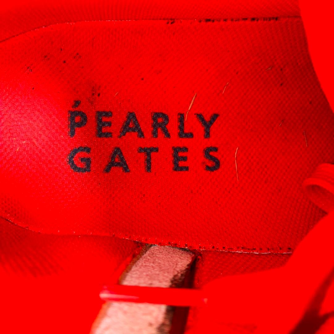 美品PEARLY GATES ゴルフスパイク HI ハイカット ピンク 24.5