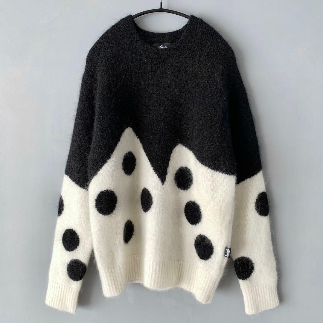 Stussy 23AW 窪塚洋介着用 ダイス モヘア クルーニットMステューシー