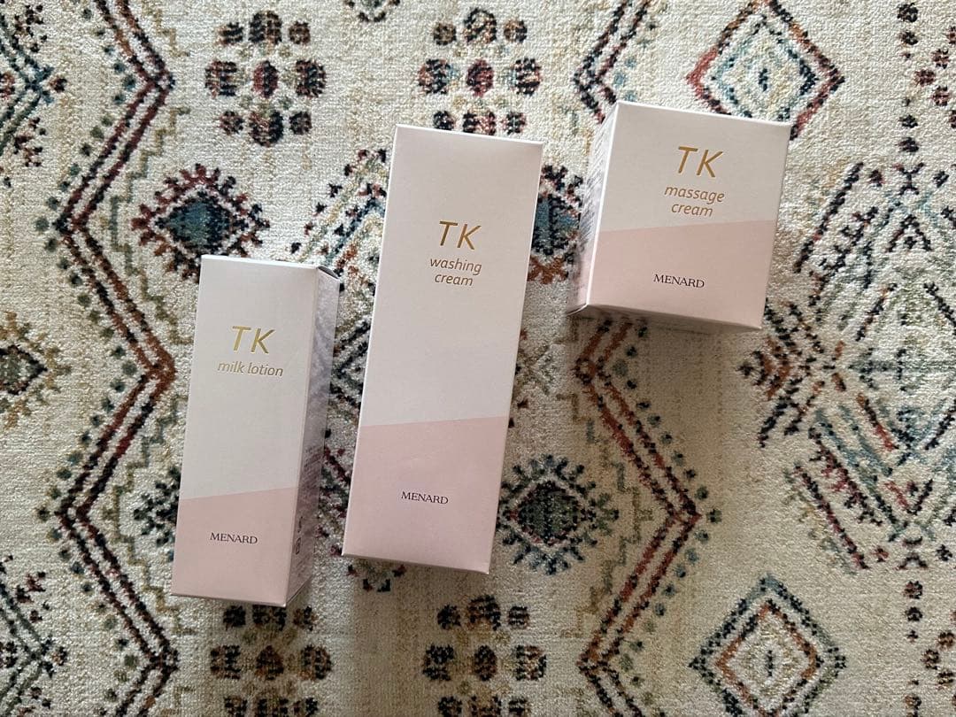 メナードTKミルクローション、洗顔クリーム、マッサージクリーム