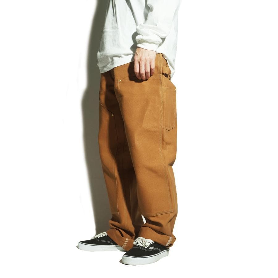★米国製本物W36*L30ノンウォッシュCARHARTTダブルニーB01ブラウン