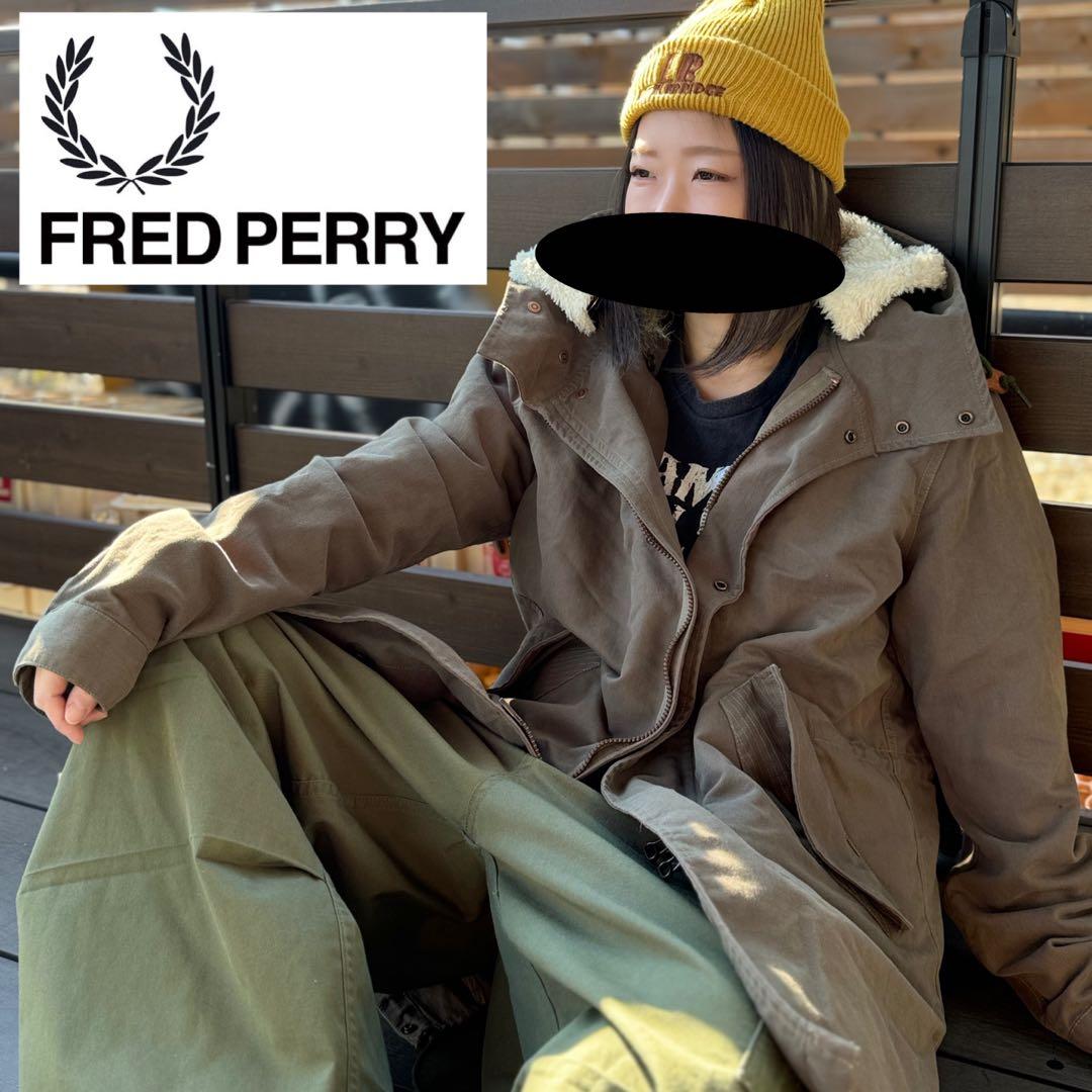 フレッドペリー　M51 モッズコート　ミリタリージャケット　ライナー付　L古着.