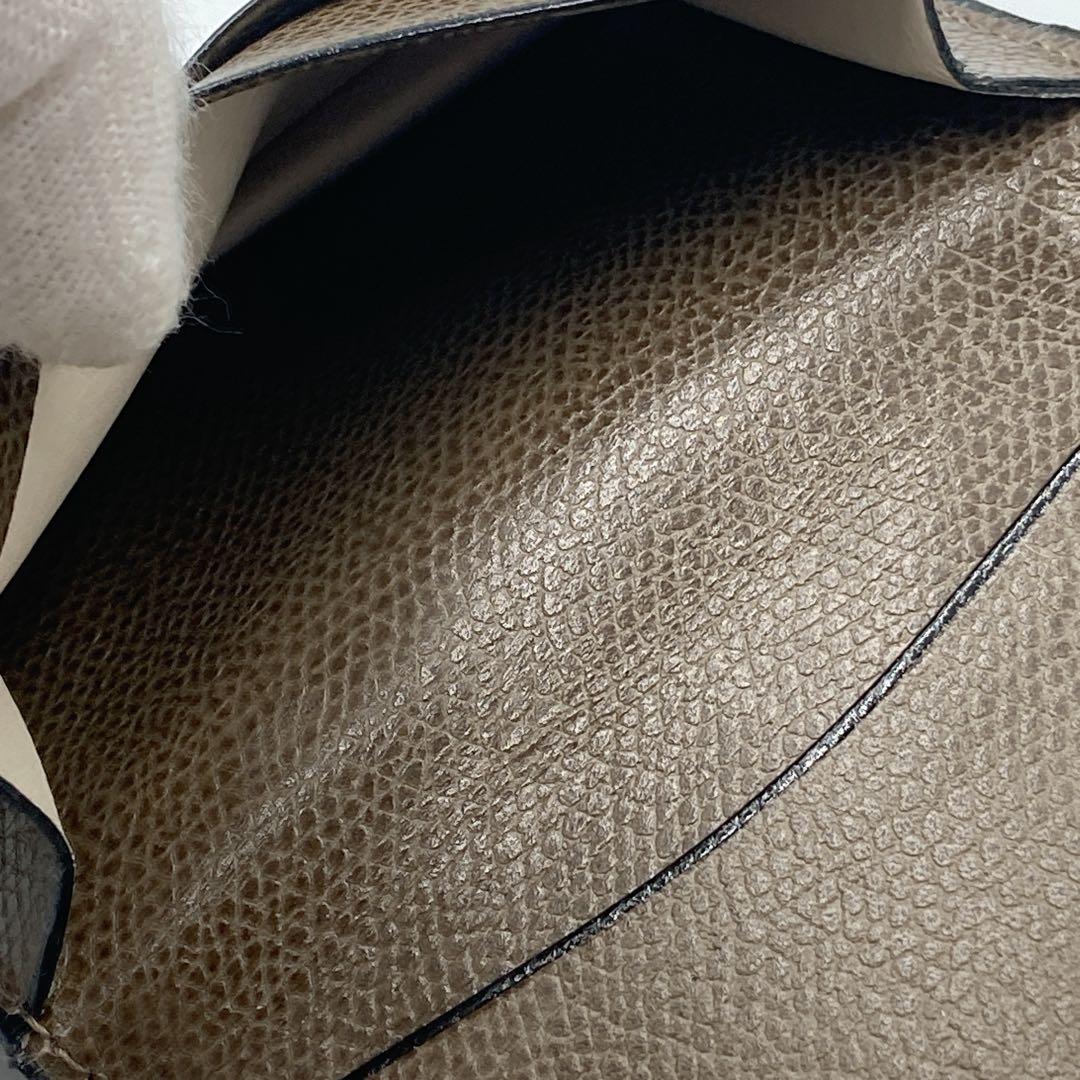 【美品】VALEXTRA ヴァレクストラ レザー 名刺入れ カードケース GRY