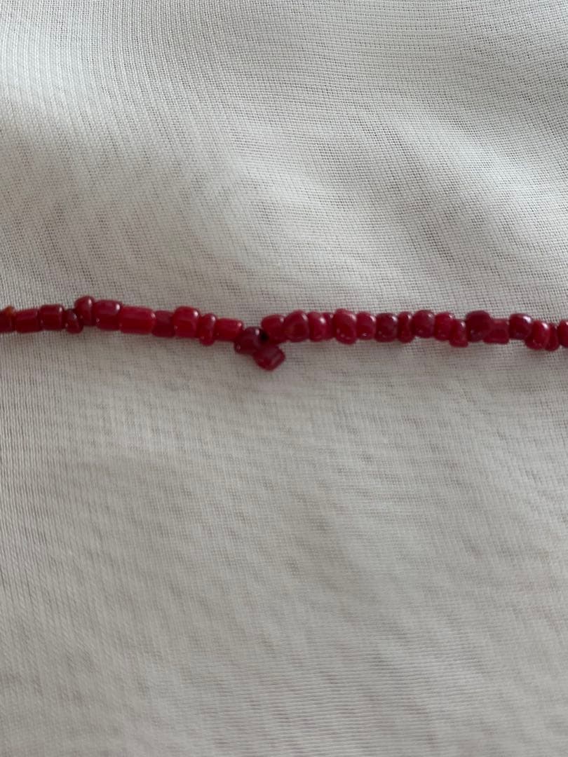 赤珊瑚　血赤珊瑚　ロングネックレス