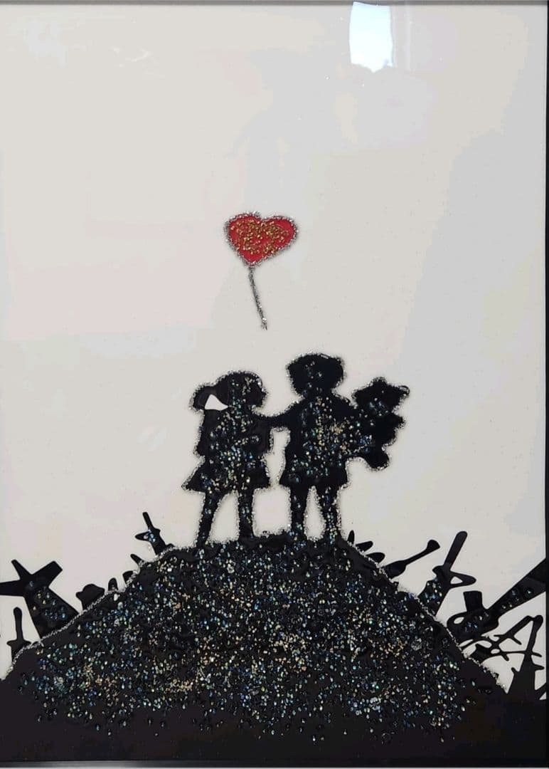 3 バンクシー 丘の上 60×80