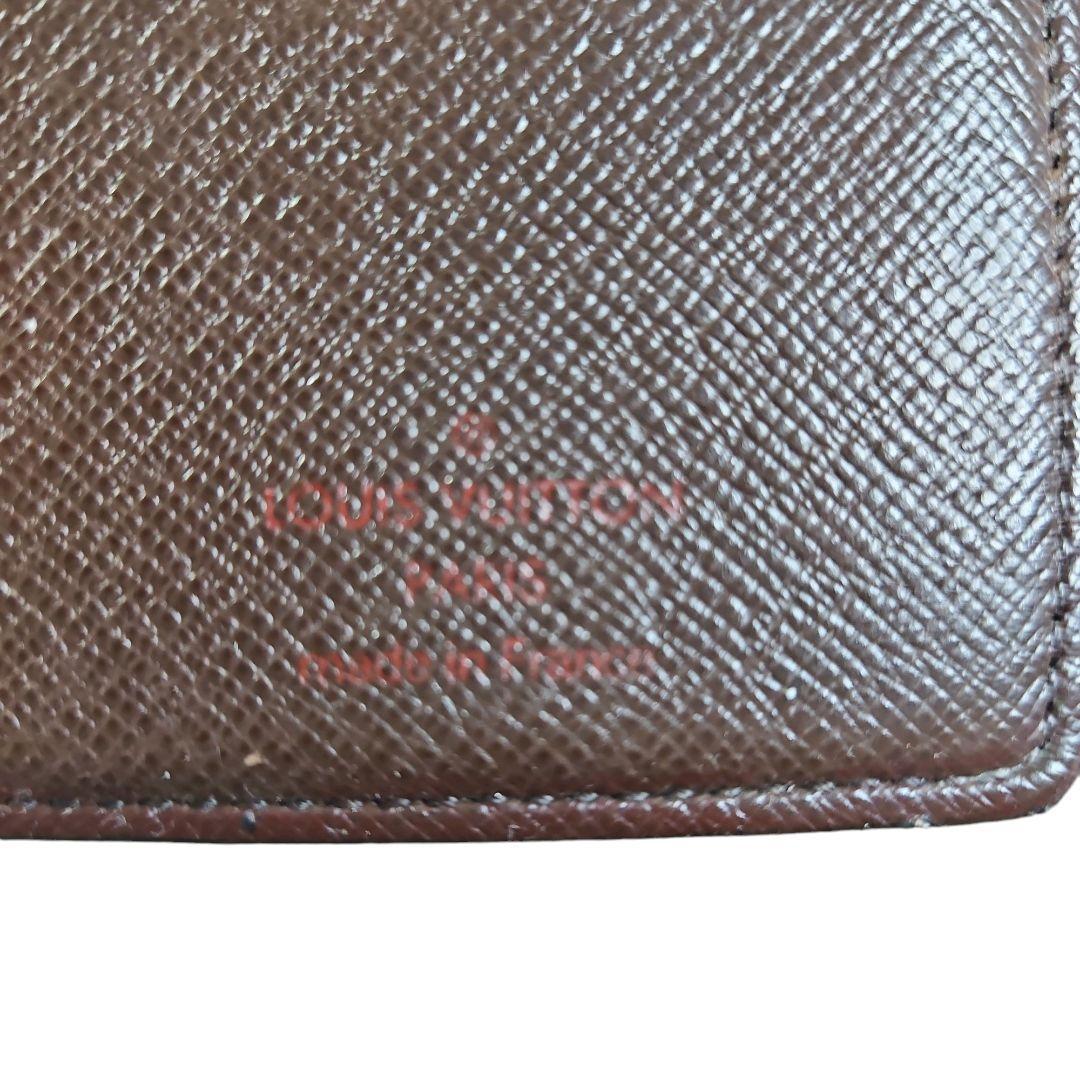 【美品】ルイヴィトン ダミエ ポルトフォイユ ブラザ ブラウン 長財布 2つ折り