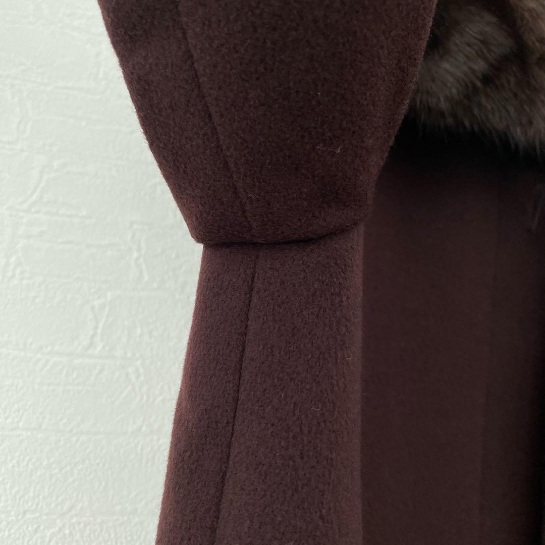 BALMAIN PARIS カシミヤ 100% キュプラ 100% 毛皮ミンク