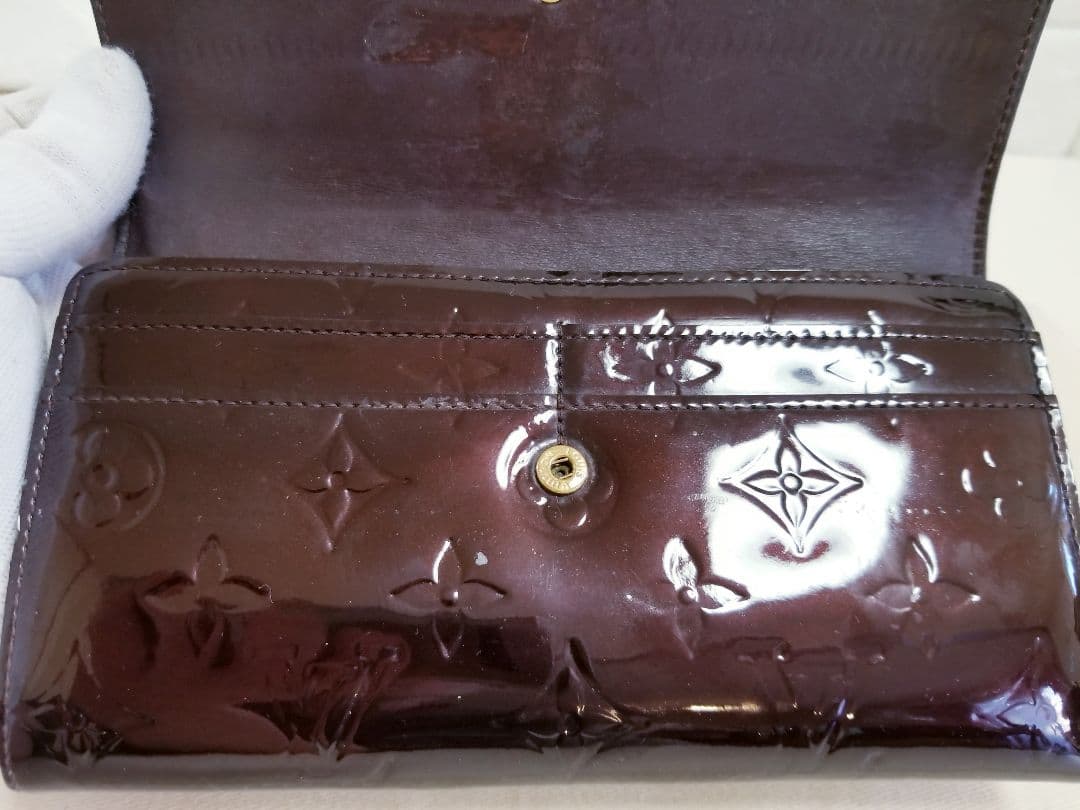 【美品】ルイヴィトン ヴェルニ ポルトフォイユ サラ 二つ折り 長財布