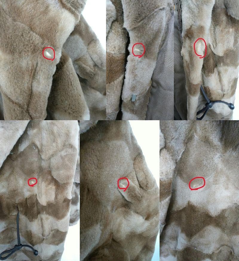 vertfonce’　毛皮　ファー　ロングコート　パターン付き　ロングコート