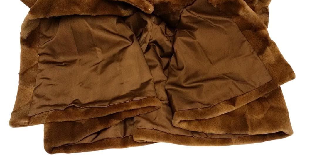 vertfonce’　毛皮　ファー　ロングコート　パターン付き　ロングコート