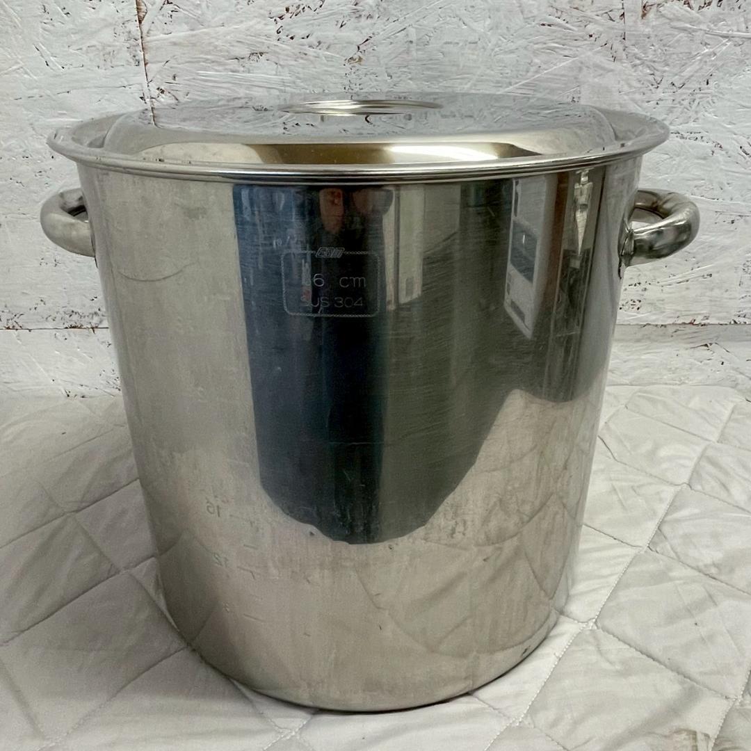 【EBM】 ステンレス製 寸胴鍋 両手鍋 ステンレス鍋 厨房 A0482