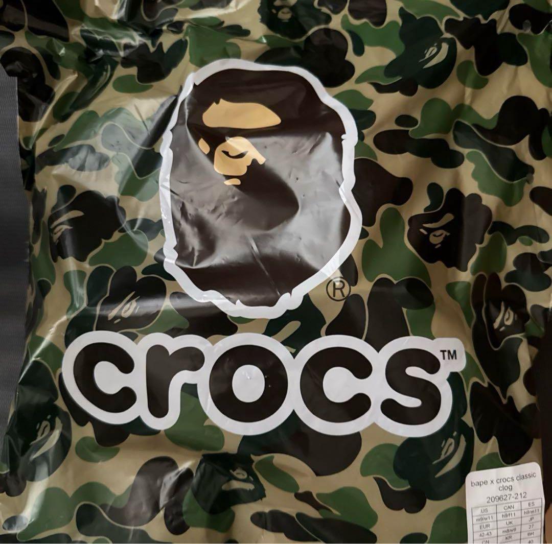 靴 25SS A BATHING APE CROCS CLOG 27cm