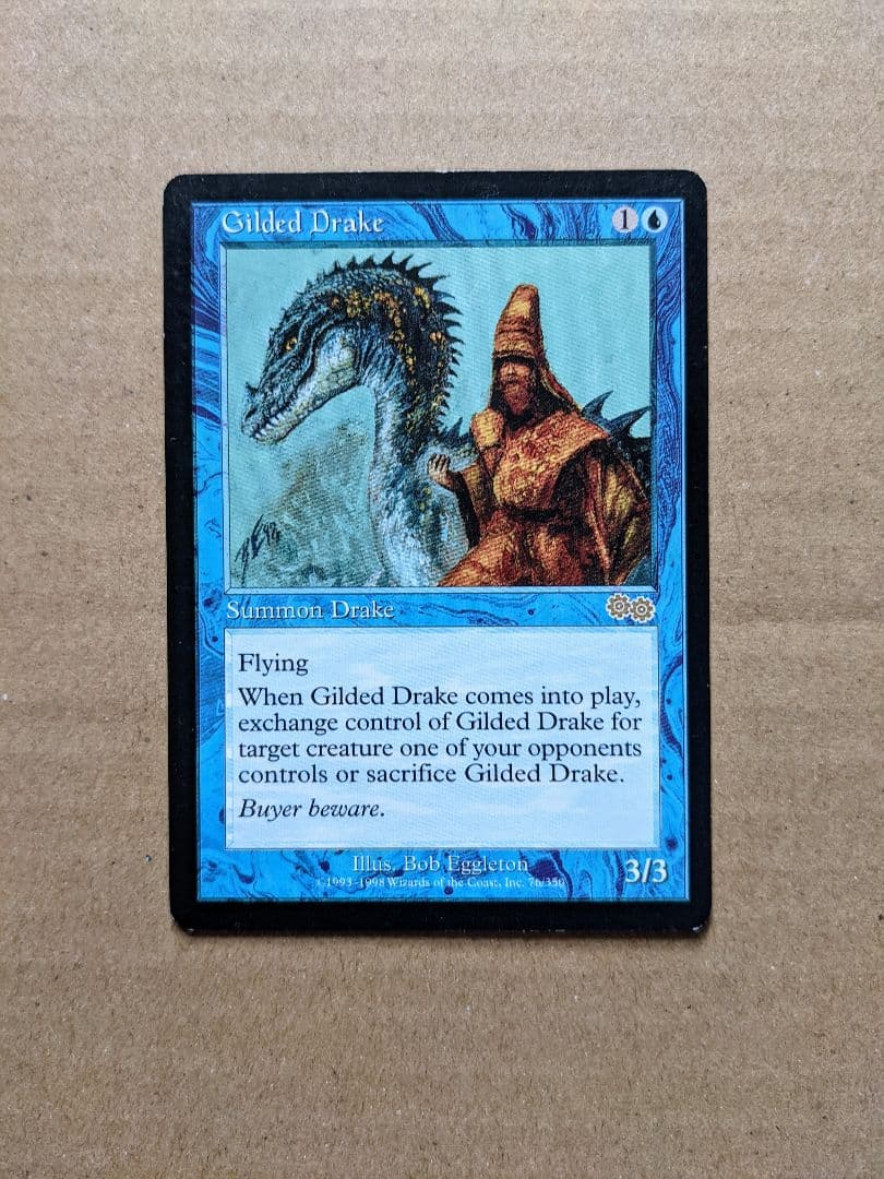 【MTG】金粉のドレイク/Gilded Drake【USG】