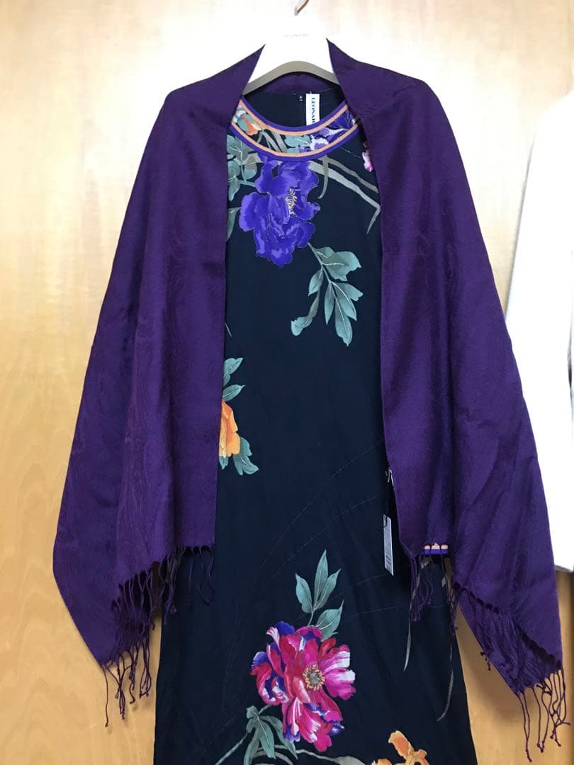 レオナール愛のはじまりロングワンピース＆黄昏アイボリーコート2点セット