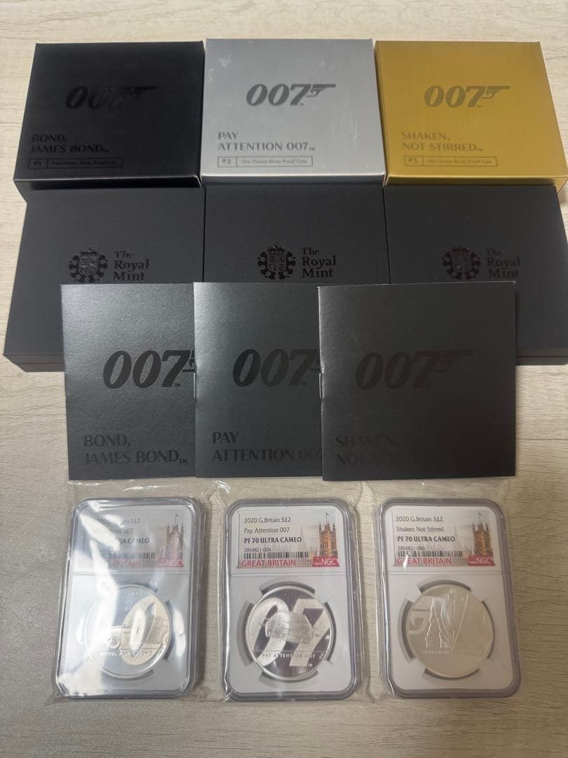 【NGC最高鑑定　PF70】ロイヤルミント007 銀貨　