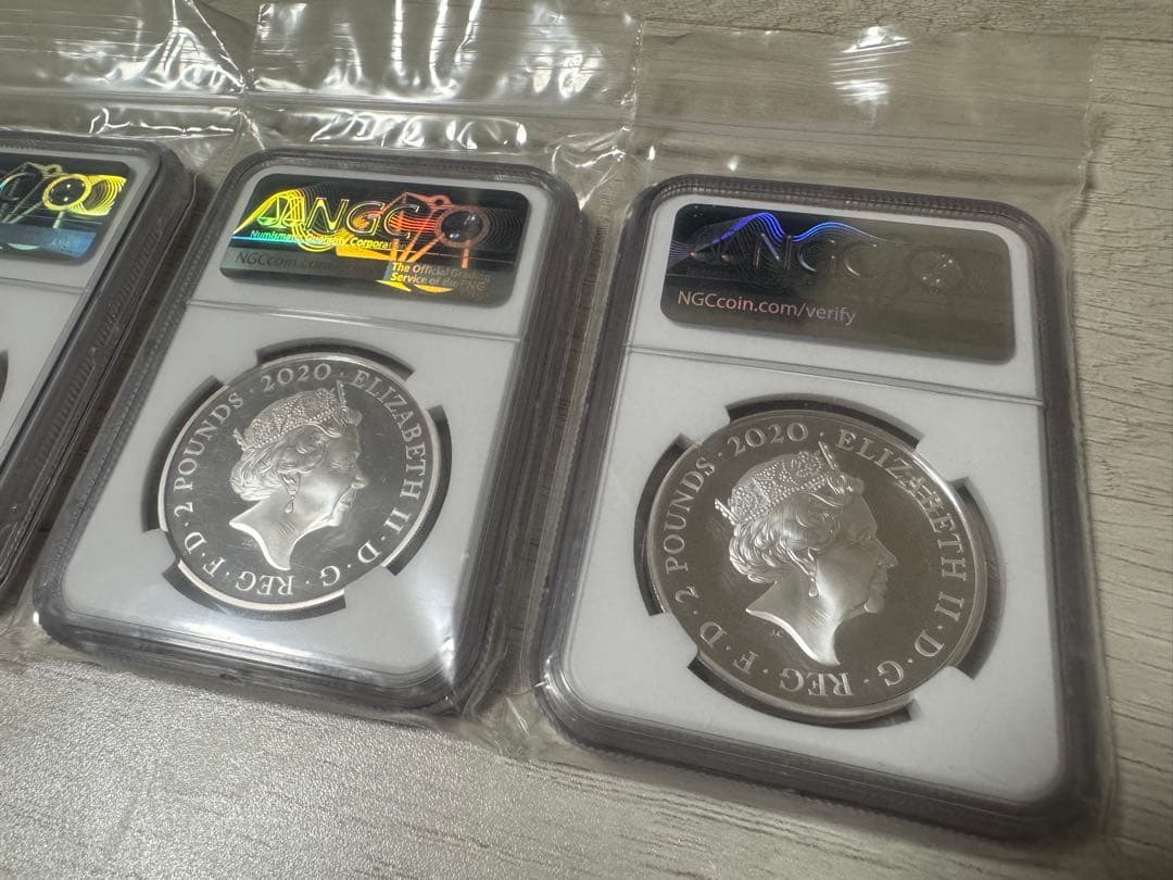 【NGC最高鑑定　PF70】ロイヤルミント007 銀貨　