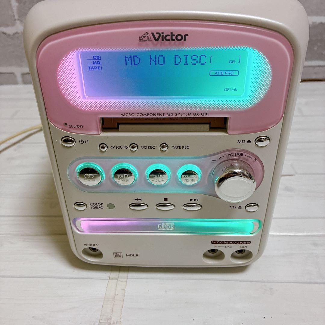 美品 Victor ビクター UX-QX1 MDコンポ MDデッキ