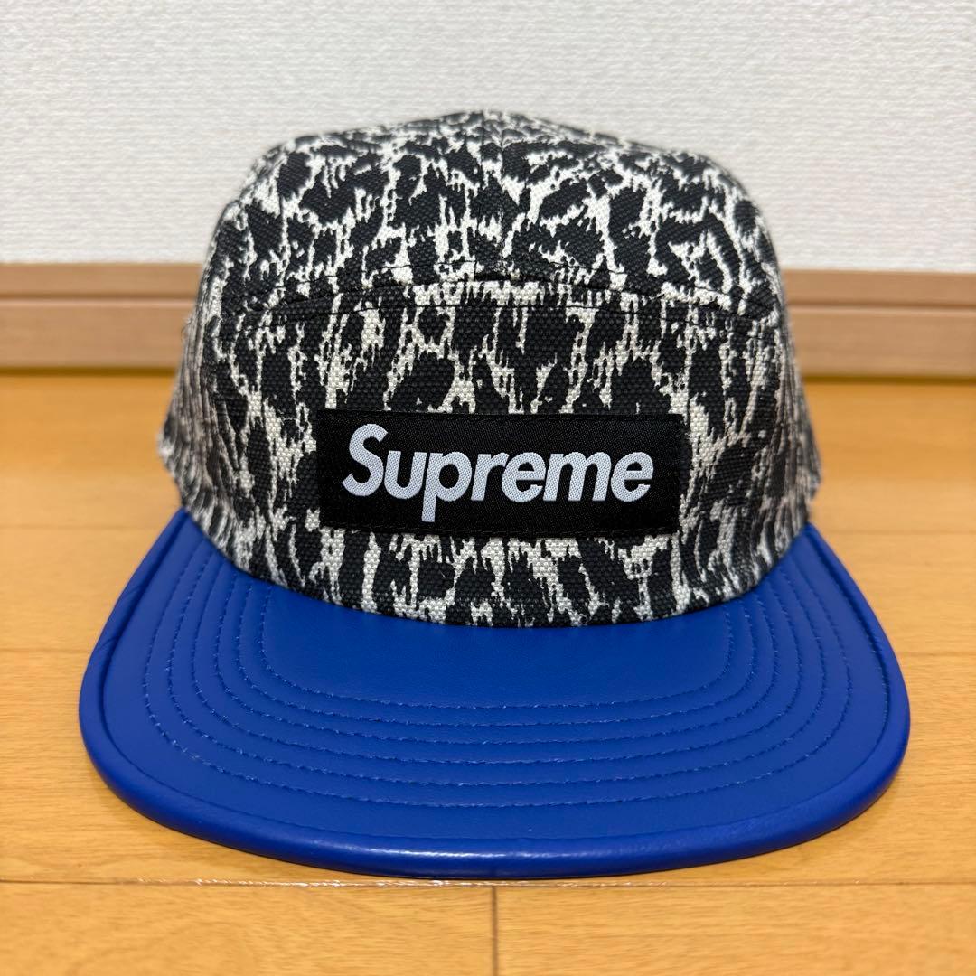 帽子 Supreme Leopard Leather Visor Camp Cap