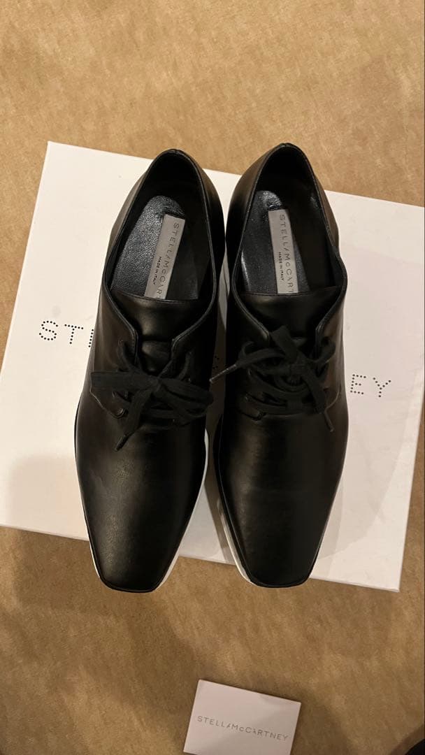 STELLA McCARTNEY ブラック厚底シューズ