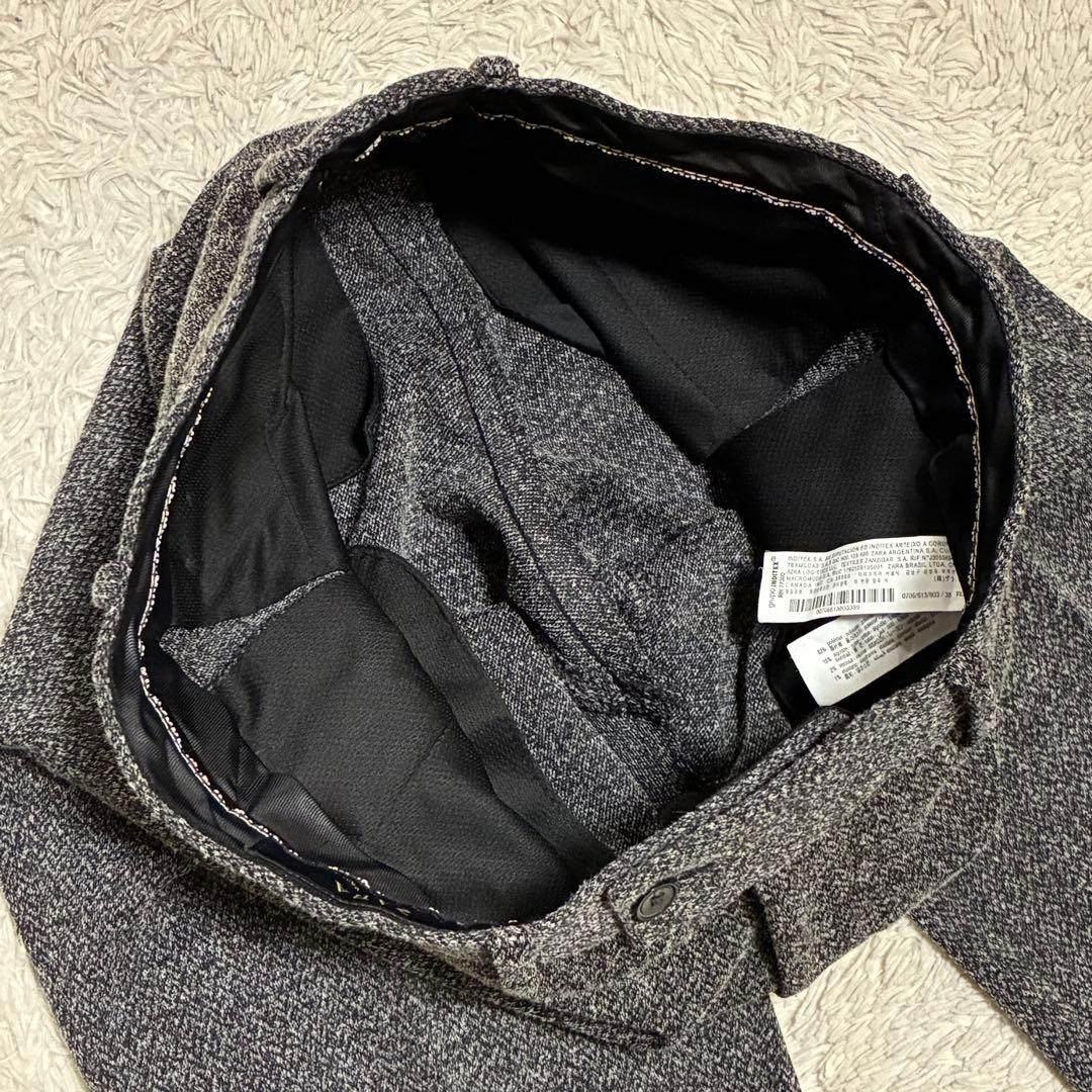 ZARA コレクションモデル ツイード ジャケット パンツ スーツ