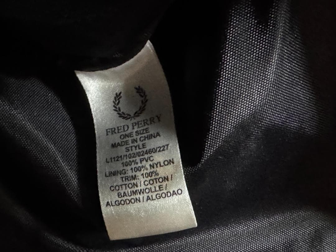 FRED PERRY ドラムバッグ 黒/黄