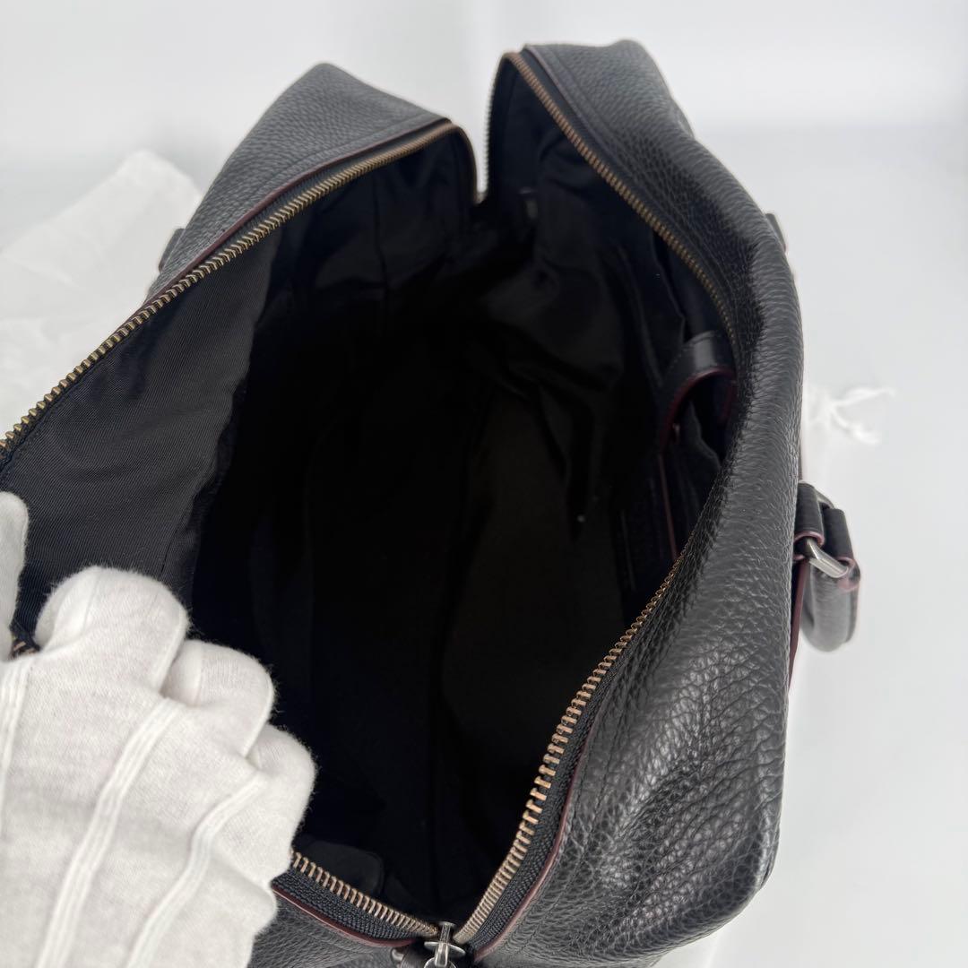 コーチ ボストンバッグ 2WAY ビジネスバック ブラック レザー F78130