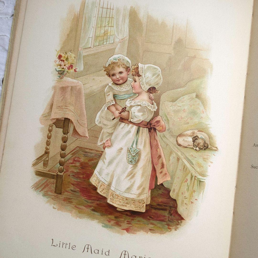 あき 超稀少1890アンティーク絵本 初版本 洋書古書 児童書