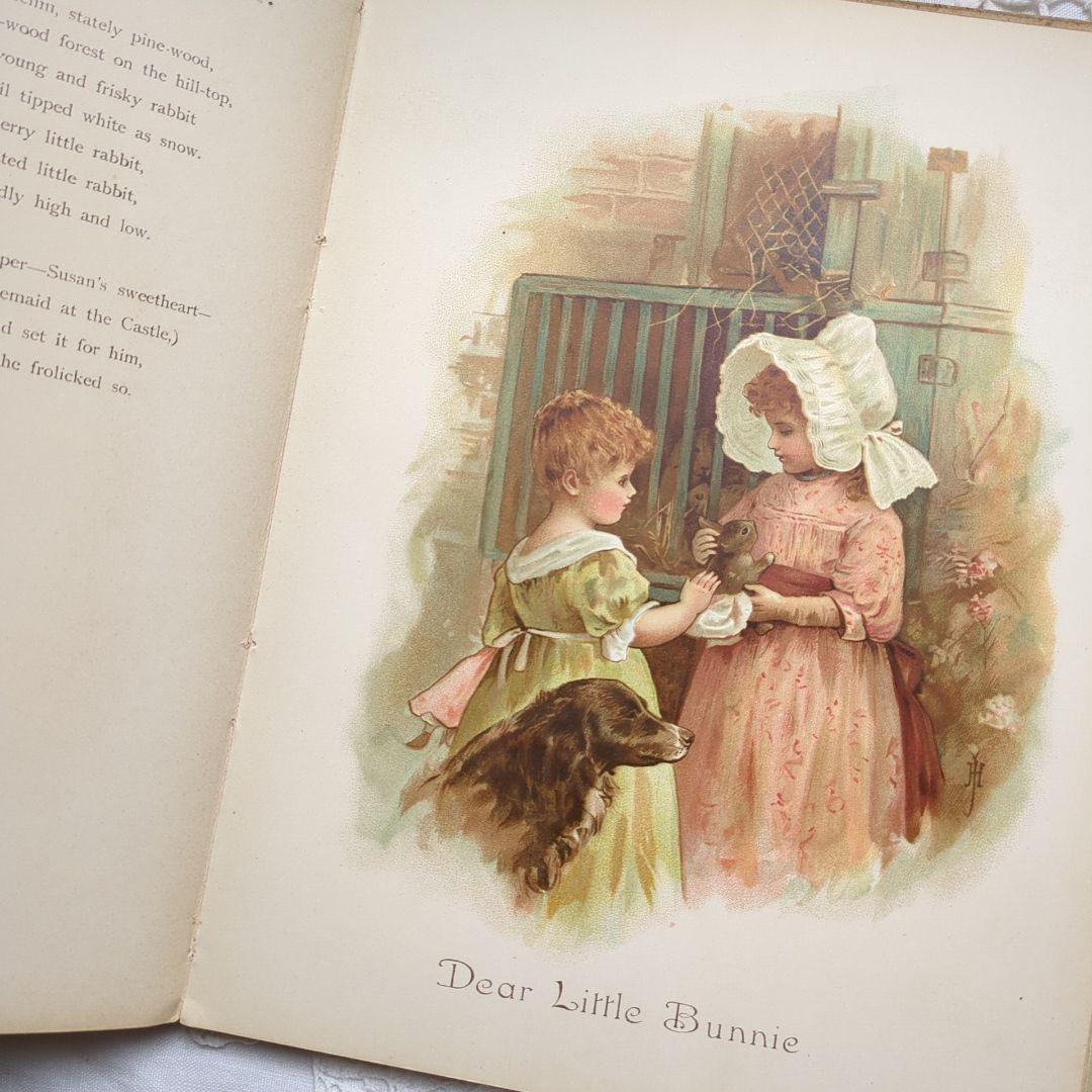 あき 超稀少1890アンティーク絵本 初版本 洋書古書 児童書