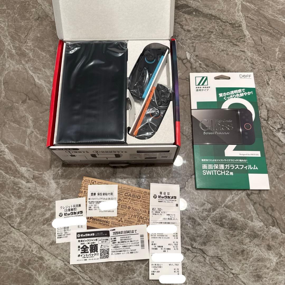 Nintendo Switch2 (日本語専用) 本体 + 画面保護フィルム