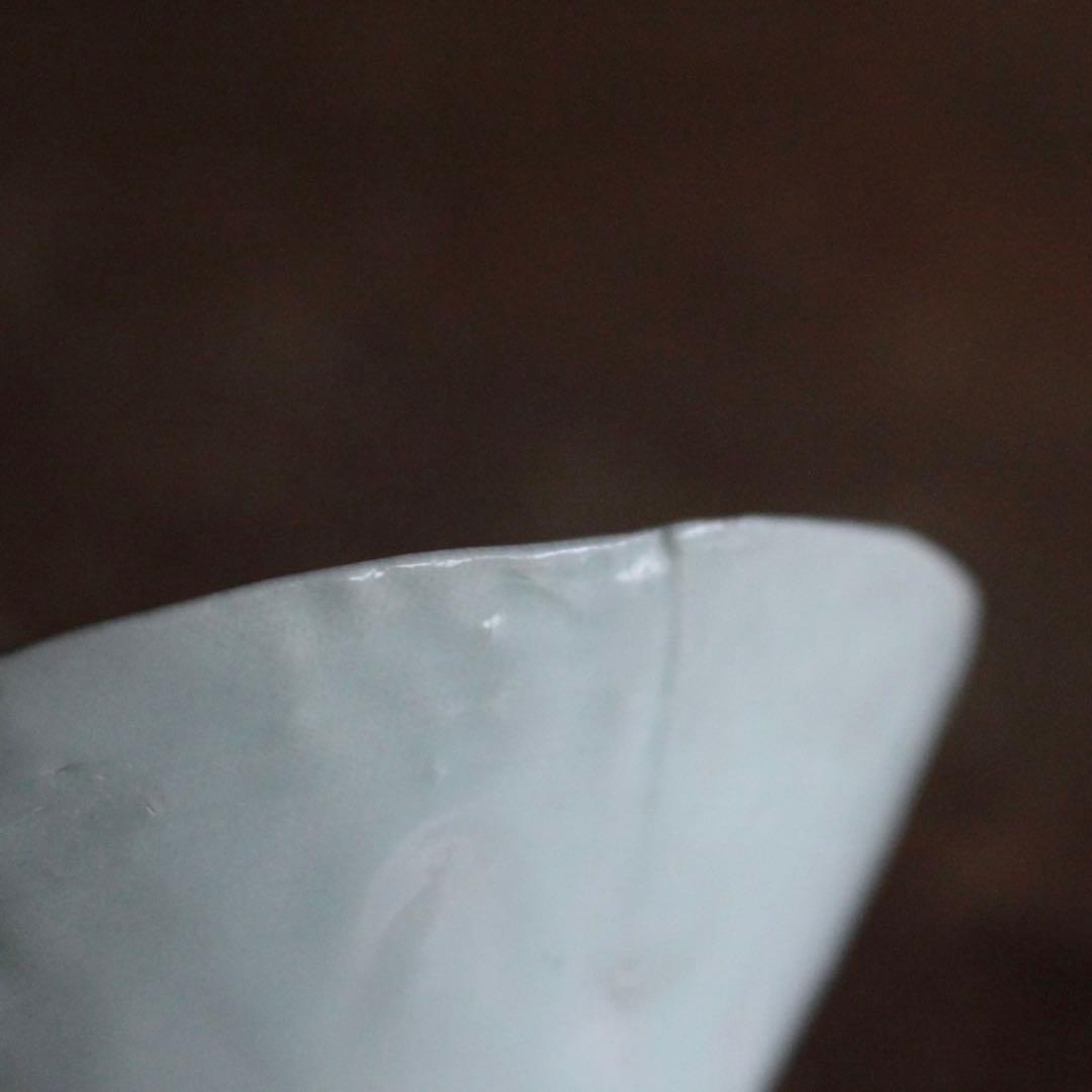 古伊万里 白磁 陽刻 茶碗 茶道具 古美術 古道具 アンティーク