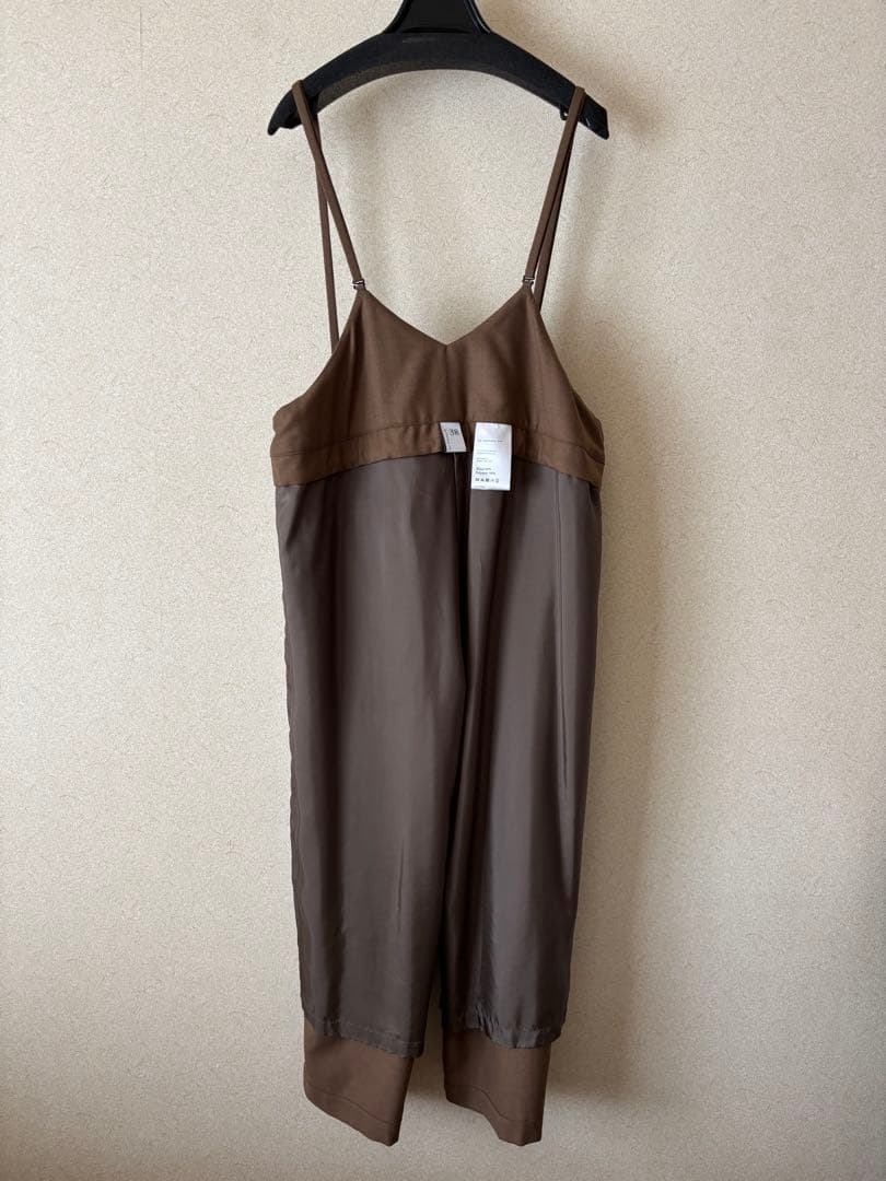 NO CONTROL AIR 梳毛ウール＆ポリエステル 2タックサロペット