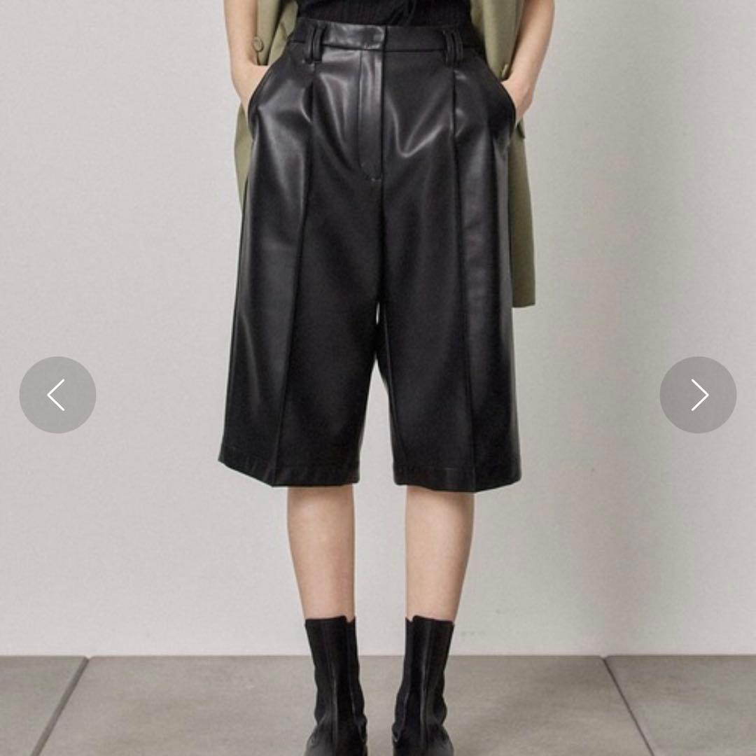 リーズン⭐︎PUBLIC TOKYO エコレザーハーフパンツ/ウォッシャブル