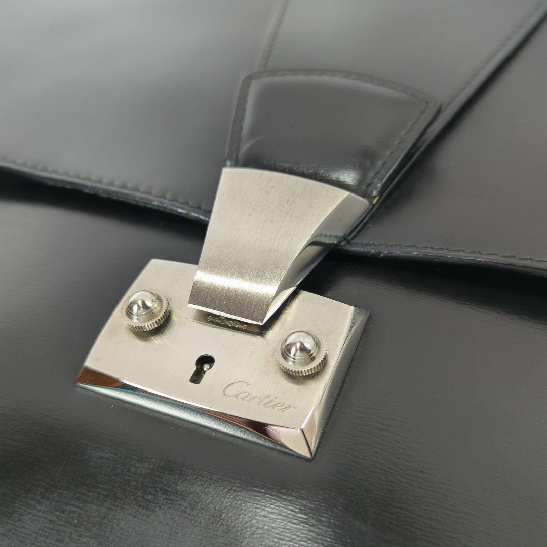 Cartier カルティエ パシャブリーフケース ビジネスバッグ 黒