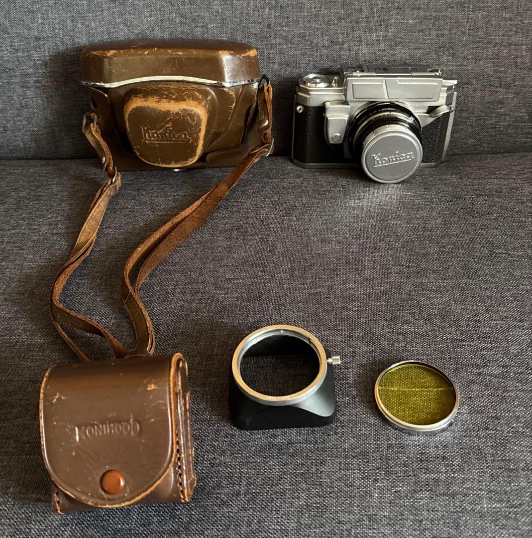 Konica IIIM 411468 カメラ(ジャンク) ケース付き