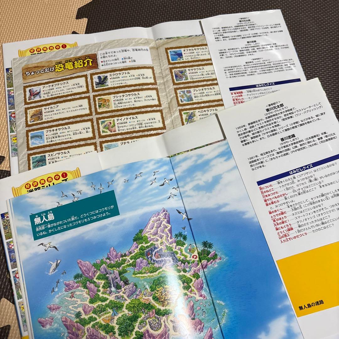 動物の迷路、水の国、お化け、おもちゃ、忍者、スポーツ、恐竜、無人島、地獄　計9点