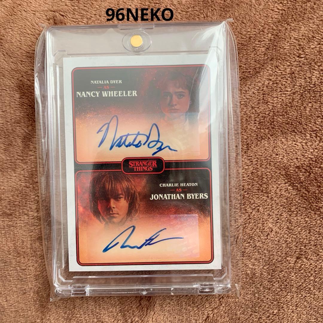ストレンジャーシングス　ナンシー　ジョナサン　直筆サイン