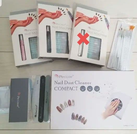 プチトルS コンパクト集塵機 9W ネイルLEDライト マシンスタンド プロ用