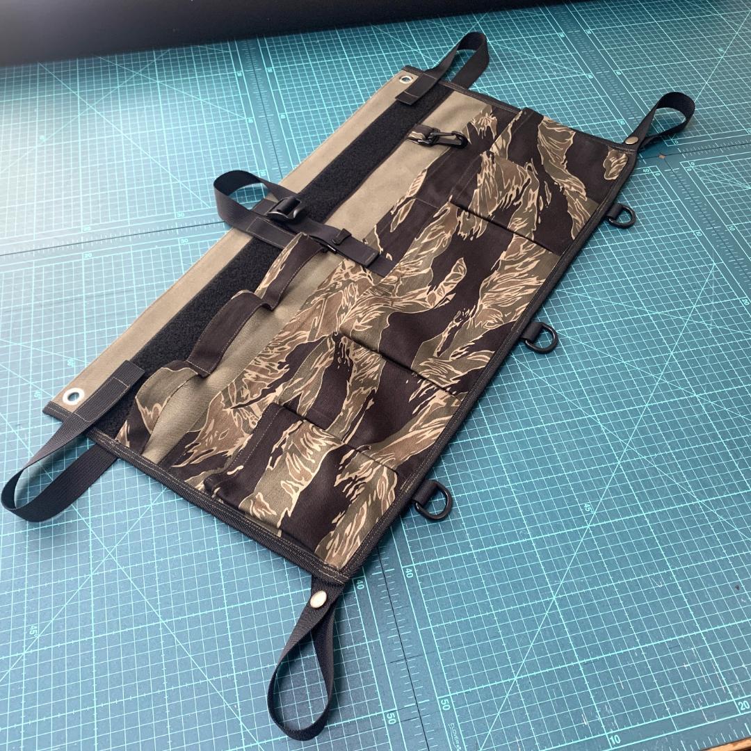 長谷川工業　足場台　カスタム　オーガナイザー　ウォールポケット　帆布