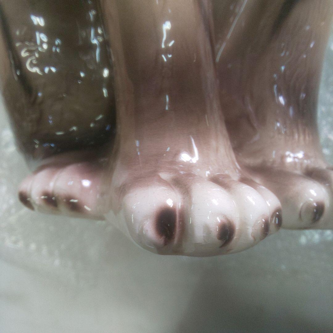 陶器 猫 置物 ドマン