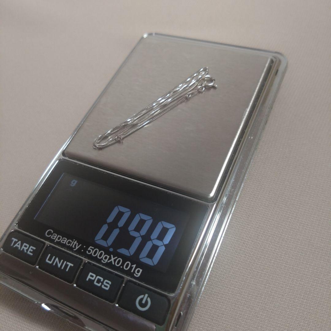 ■k18WGベネチアンネックレス金チェーンホワイトゴールド