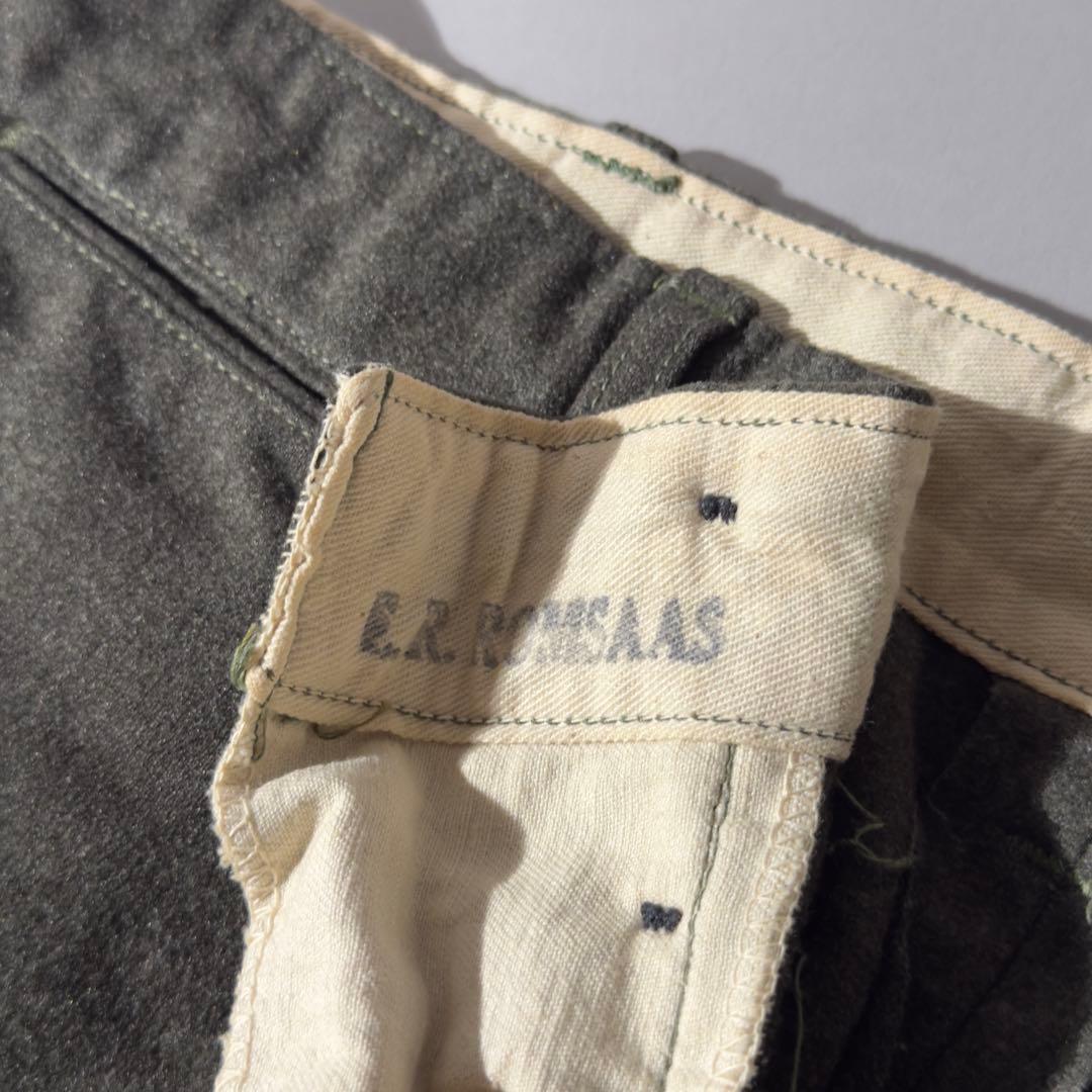 50〜60's Vintage ユーロ ミリタリー Wool Trousers