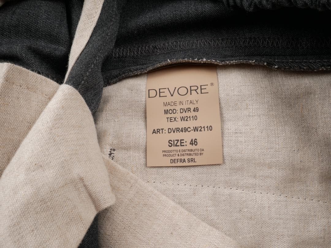 DEVORE Incipit◆46◆Made in Italy◆ウール パンツ