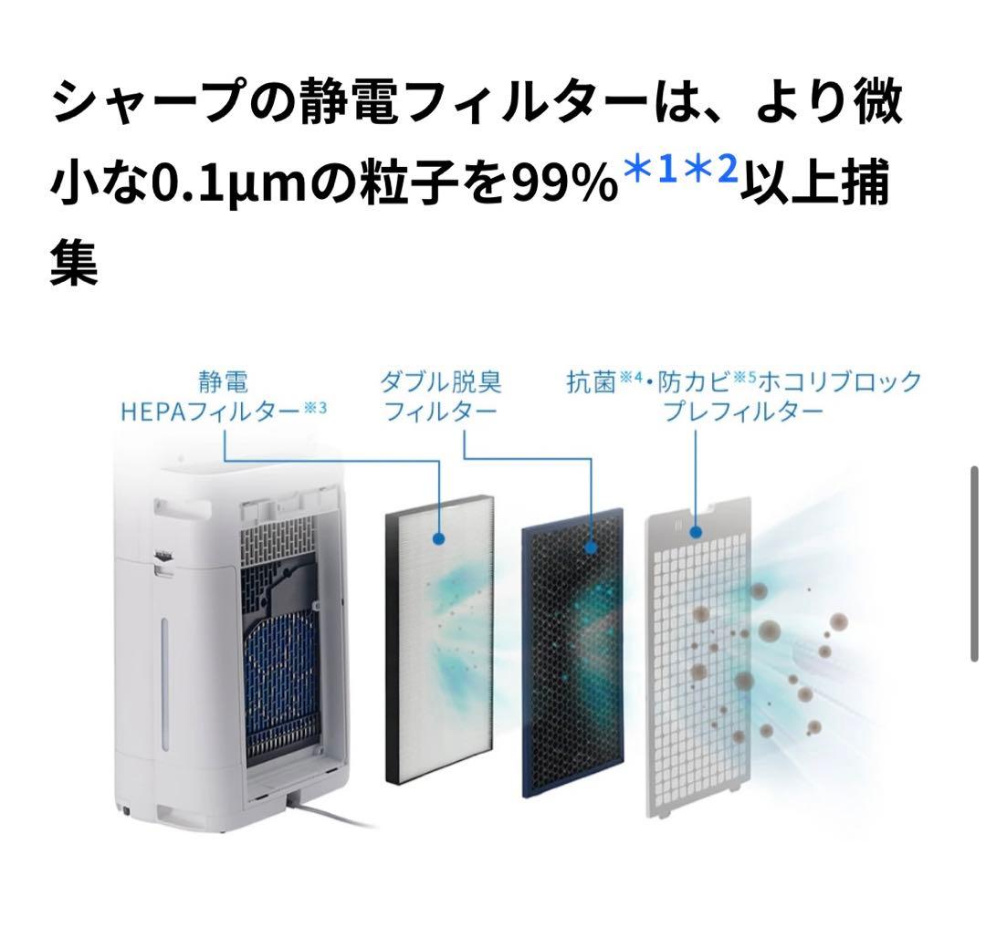 S*U様 SHARP シャープ 加湿空気清浄機 KI-TS50-W