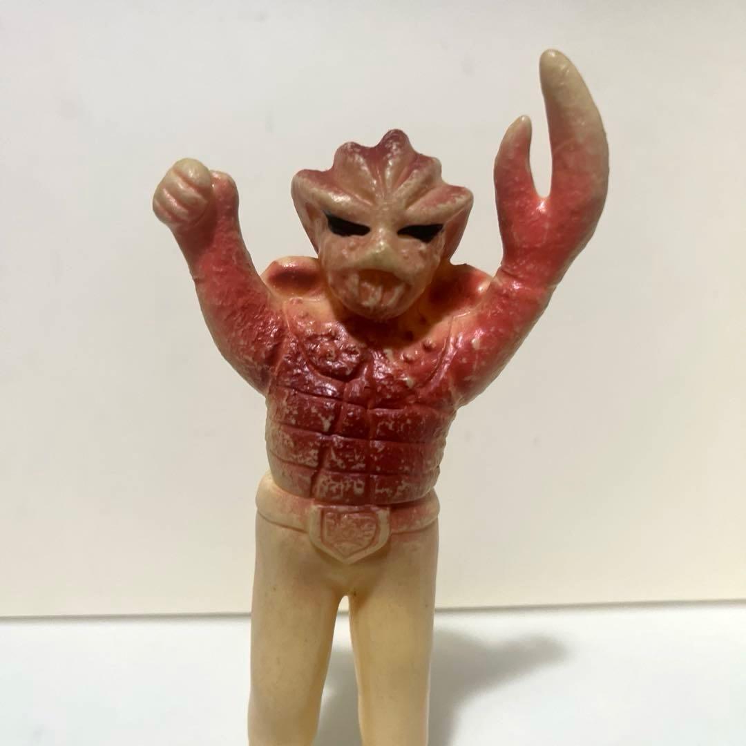 旧バンダイ製 カニバブラー 珍色 ソフビ フィギュア 怪人 当時物 ポピー