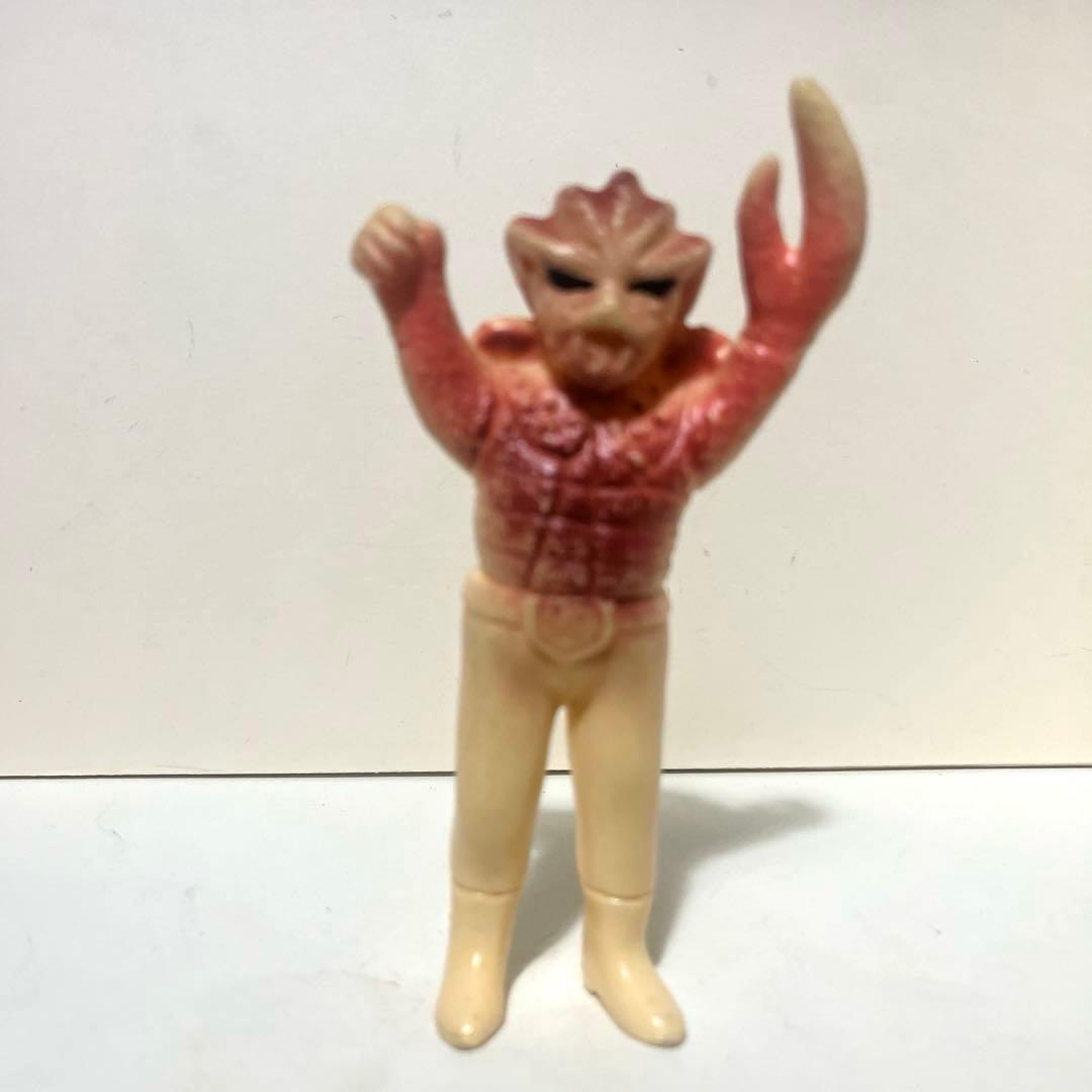 旧バンダイ製 カニバブラー 珍色 ソフビ フィギュア 怪人 当時物 ポピー