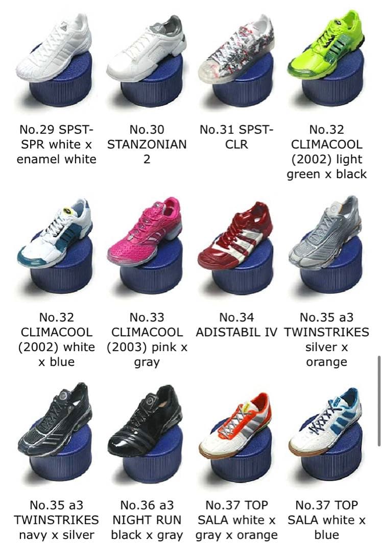 ペプシペットボトルキャップ adidasシューズ　60種フルコンプ