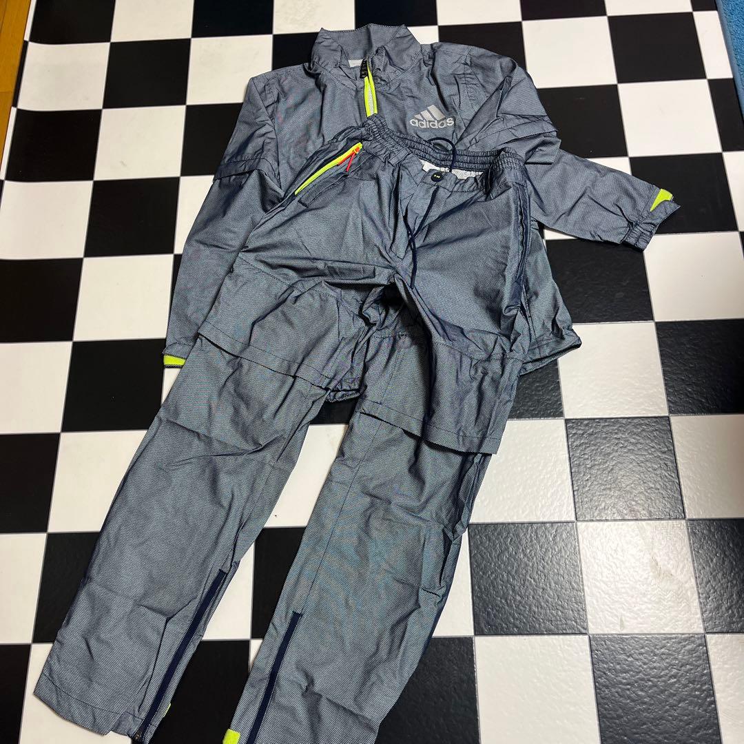 adidas 防水ジャケット＆パンツセット　M-L
