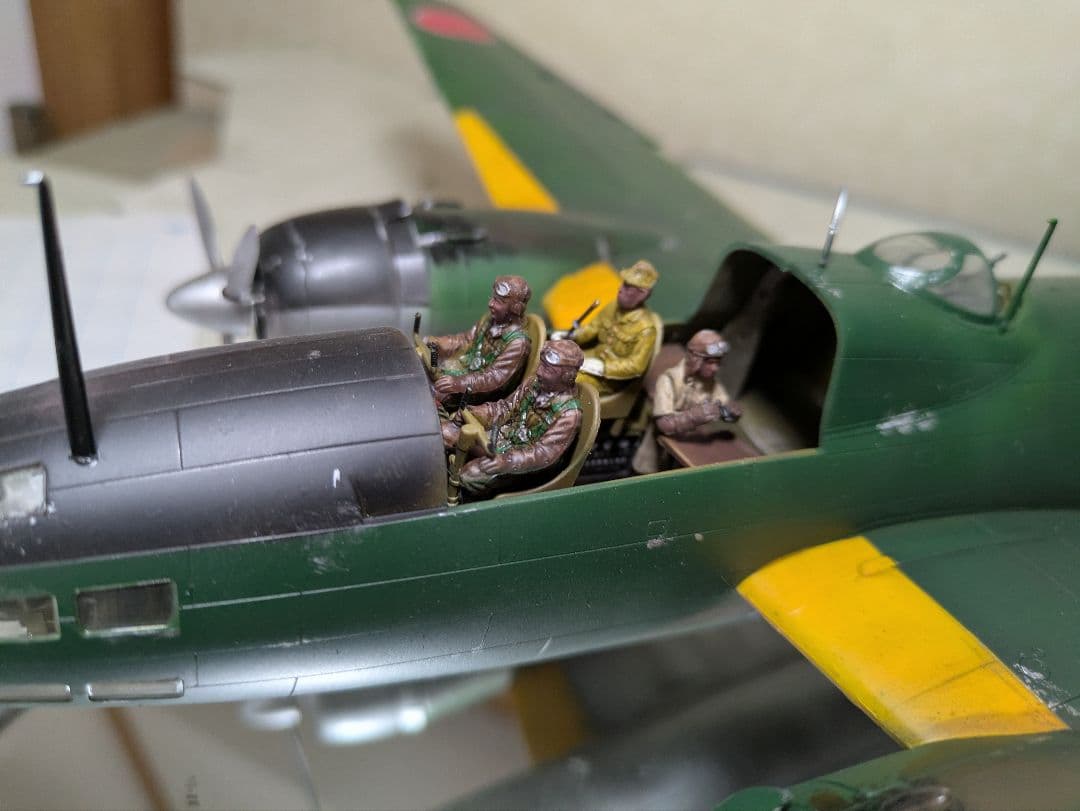 プロペラ回ります。タミヤ1/48完成品『一式陸攻11型』山本長官搭乗機