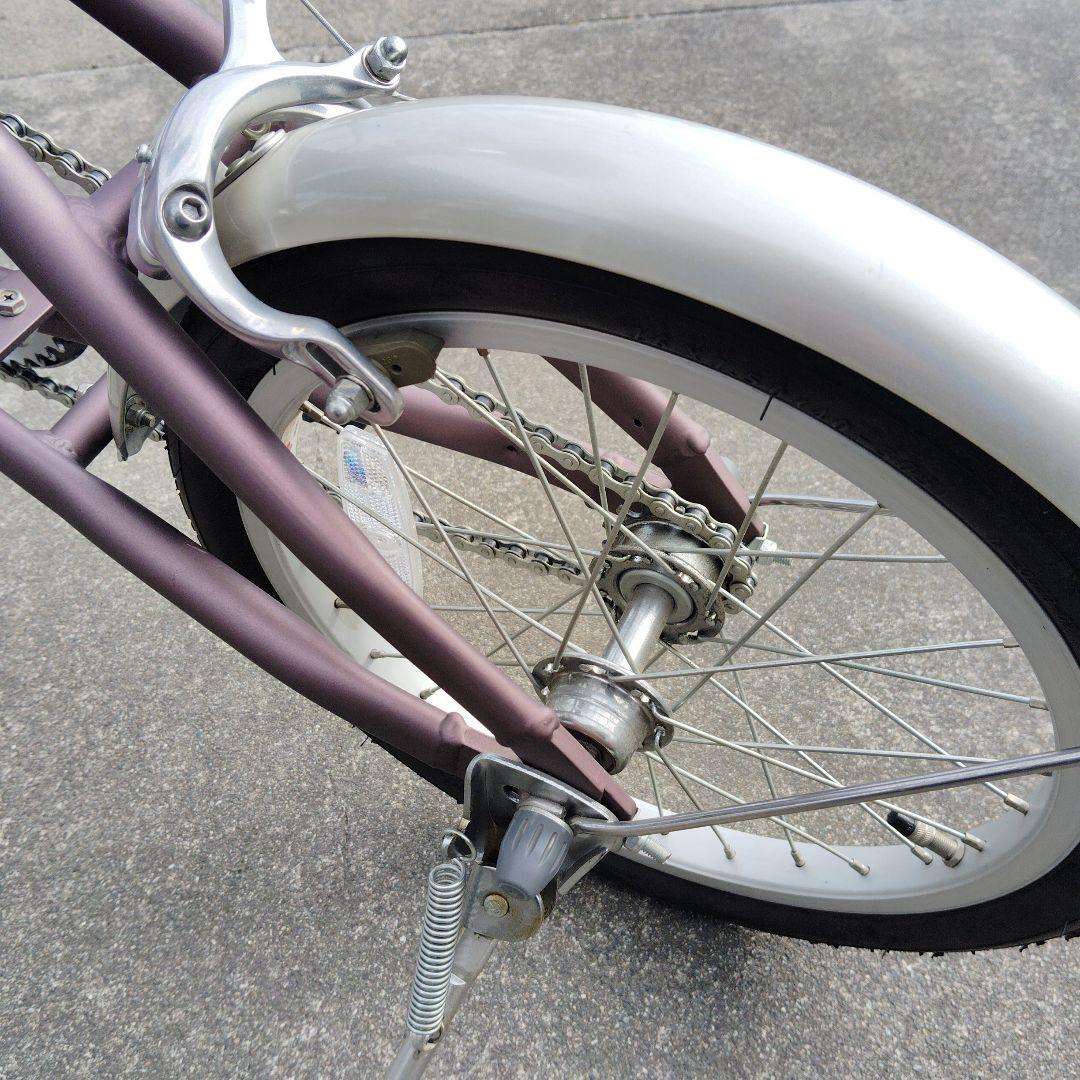 ブリヂストン　スニーカーライト160パープル　折りたたみ自転車