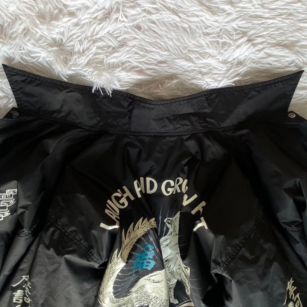 【美品】BLACK MEANS ブラックミーンズ コーチジャケット 般若心経 L